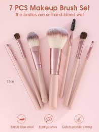 7pcs candy color makeup brush set