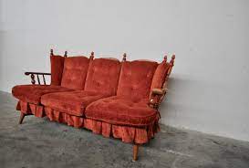 vintage sofas and armchairs in chenille