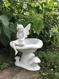Fairy On A Toad Stool Statue