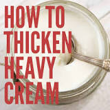 How do you thicken runny cream?