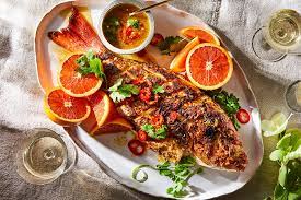 grilled red snapper recipe with orange