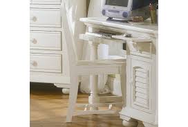 This computer desk is finished on all sides in soft white® with a lintel oak® accent. American Woodcrafters Cottage Traditions Children S Desk Chair Johnny Janosik Office Side Chairs