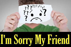 sorry message es for friend in hindi