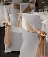 Satin Lycra Tissue Wedding Chair Sashes