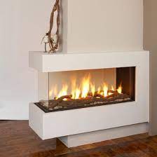 Three Sided Gas Fire Fireplace Design