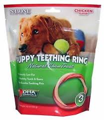 Specially formulated to be soft and pliable, our delicious treats will soothe your. N Bone Puppy Teething Ring Natural Chew Treat Chicken Flavor 3 Rings Ebay