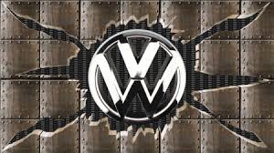 ed steel chrome vw logo