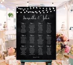 Wedding Seating Chart Personalised Printable Wedding