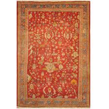 antique oushak wool rug
