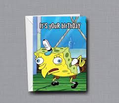 spongebob squarepants meme birthday