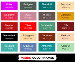 24 weird color names you ve never heard