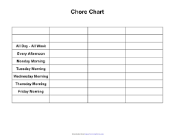 3 Chore Chart Templates Free Templates In Doc Ppt Pdf Xls