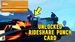 There are 255 punchcard punches (currently; How To Unlock New Rideshare Punch Card In Fortnite Chapter 2 Punch Cards Cards Rideshare
