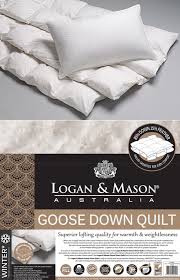 White Goose Down Quilt By Logan Mason
