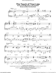 your lips sheet for piano solo