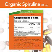 now foods certified organic spirulina