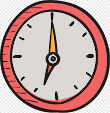 clock timer icon cartoon drawing time