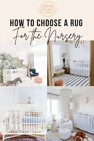 how to choose a rug for the nursery