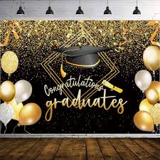 70 87 inch x 43 13 inch class of 2022 graduation backdrop bokeh black and gold grad congratulations school background prom party decoration event