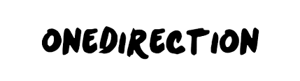 Search and find fonts used by world brands in their logo. One Direction Logo Onedirection Font Png Cliparting Com