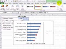 Project Timeline With Excel Gantt Chart Youtube