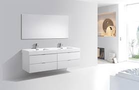 Shop with confidence on ebay! Bliss 72 High Gloss White Wall Mount Double Sink Modern Bathroom Vanity