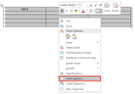 adding captions in word office watch
