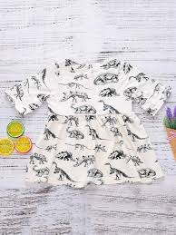 Toddler Girls Dinosaur Print Dress