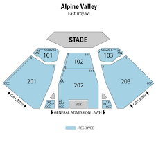 46 Perspicuous Alpine Valley Theater Seating Chart