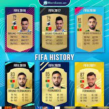 In the game fifa 21 his overall rating is 88. Fifa History Bruno Fernandes In 2021