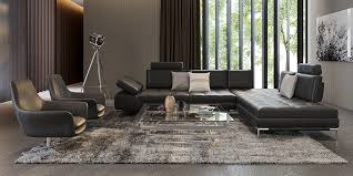 Dark Gray Modern Empire Sofa Right