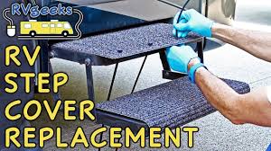 rv step cover rug replacement options