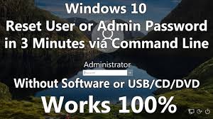 2023 reset windows 10 pword without