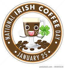 national irish coffee day banner design