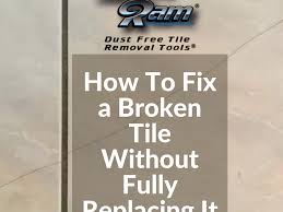 how to fix a broken tile without fully