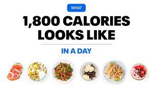 what an 1 800 calorie day looks like