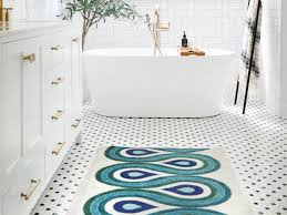 washable bathroom rugs and runners