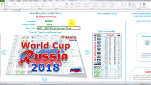 World Cup 2018 Russia Excel Templates Smartcoder247 Youtube