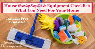 house cleaning supplies equipment