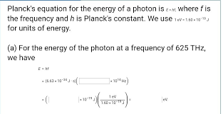 Solved Planck S Equation For The Energy