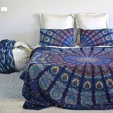 royal blue mandala bedding queen size