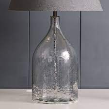 Hammered Glass Jar Lamp Base Susie