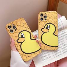 Fun Cartoon Cute Full Screen Yellow Duck Phone Case for iPhone 12 MiNi 11  Pro XS Max 7 8 Plus X XR SE 2 Soft Silicone Back Cover|Phone Case & Covers
