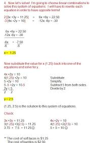 Solving Systems Of Equations Real World