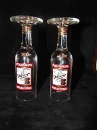vintage stolichnaya russian vodka shot