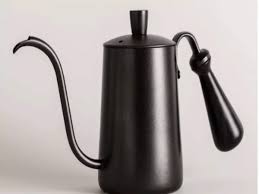 contemporary steel teapot to serve