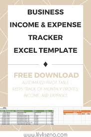 Income And Expense Tracker Excel Template Free Download