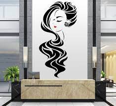 Woman Wall Decal Beauty Salon Wall