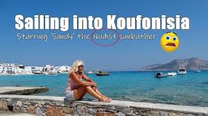 Sailing to Koufonisia | Including Sandy the nudist sunbather | Sailing  Kejstral Adventures S04E11