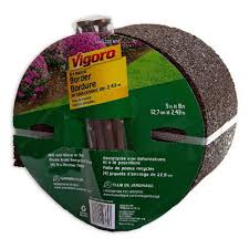 Create beautiful landscape edging just the way you want them. Vigoro 8 Feet Rubber Roll Dark Brown The Home Depot Canada